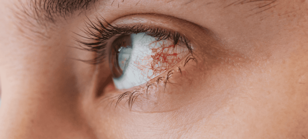 Ojo irritado conjuntivitis alérgica