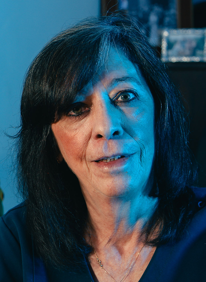 Retrato de la Dra. María Estela Arroyo Yllanes, durante entrevista con revista Infoofta