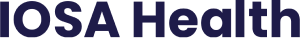 Logotipo de IOSA, una institución relacionada con la formación y actualización médica en oftalmología.