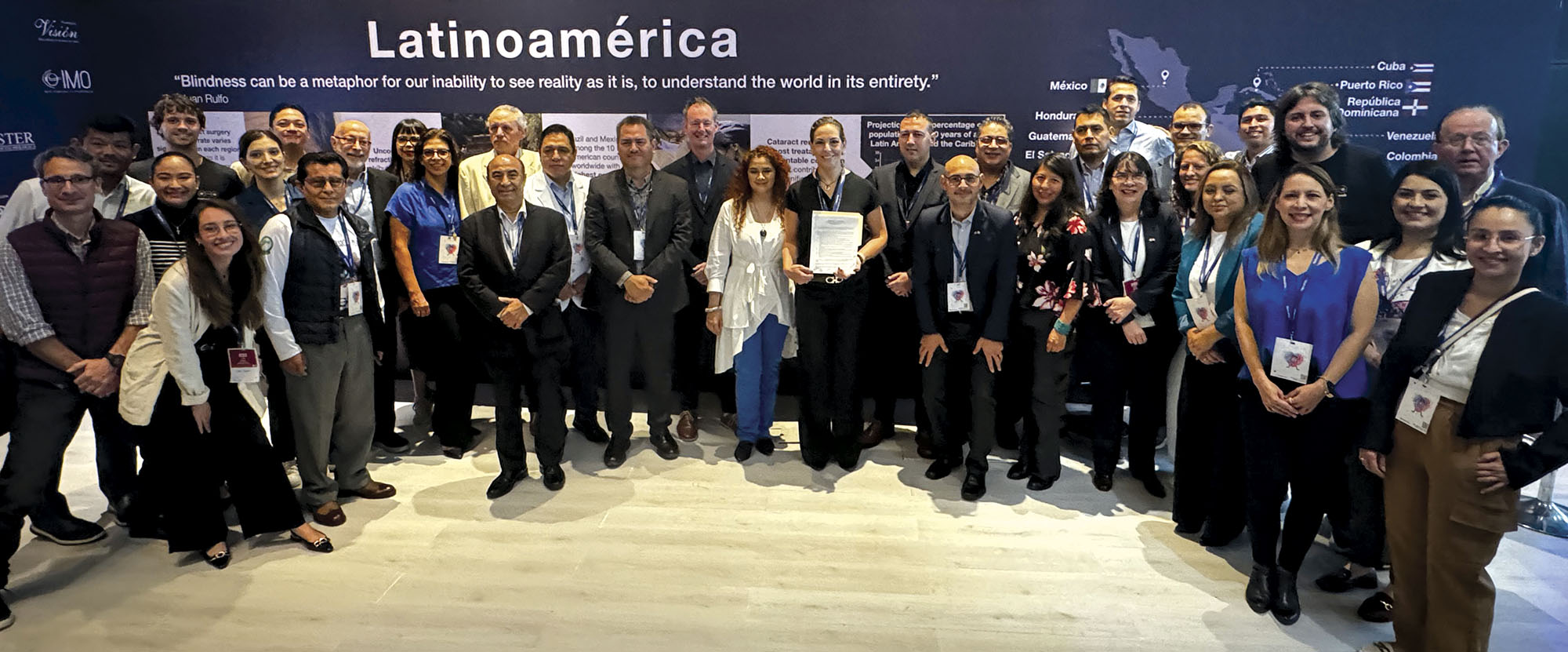 Representantes de diferentes países de Latinoamérica en congreso 2030 IN SIGHT LIVE México