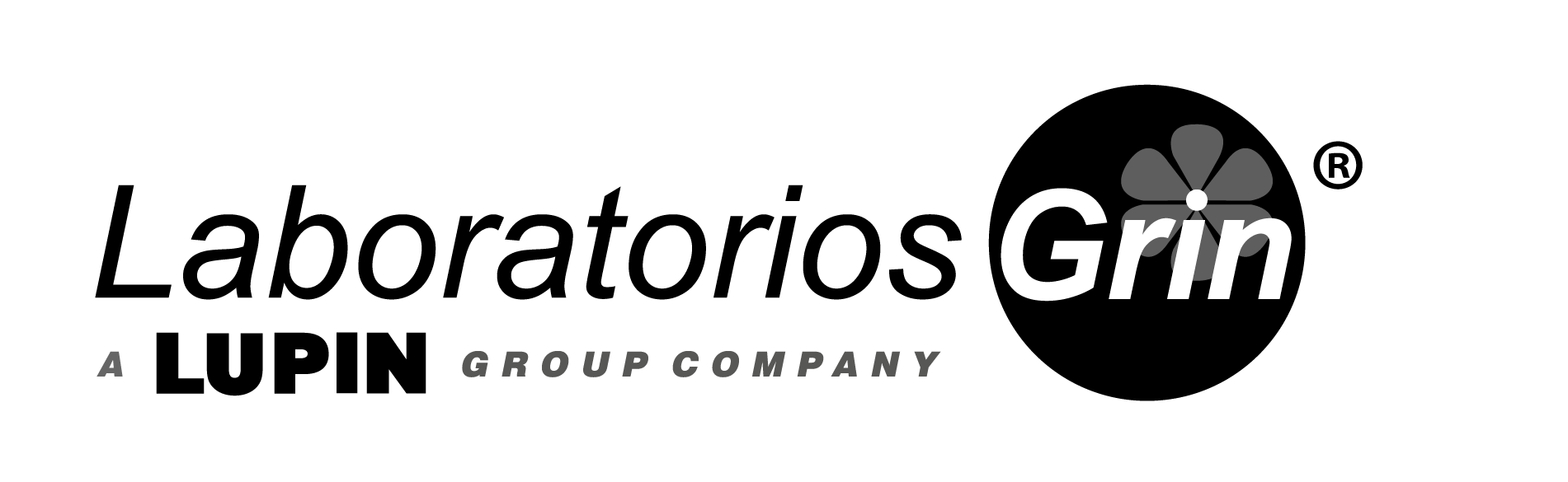 Logotipo a color de Laboratorios Grin, empresa mexicana dedicada a productos farmacéuticos para el cuidado de los ojos.